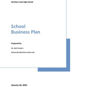 Basic School Business Plan Template