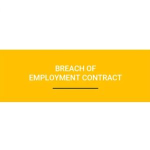 Breach of Employment Contract Template