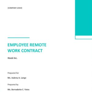 Employee Remote Work Contract Template