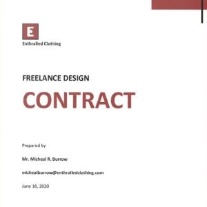 Professional Freelance Design Contract Template