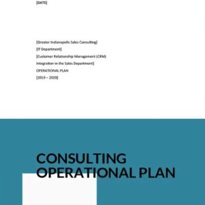 Free Consulting Operational Plan Template