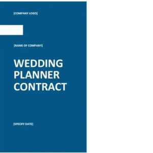 Wedding Planner Contract Template