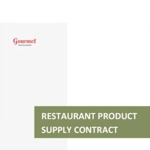 Restaurant Product Supply Contract Template