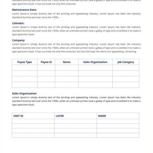 Sales Report Plan Template