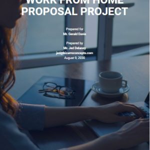 Work From Home Proposal Project Template
