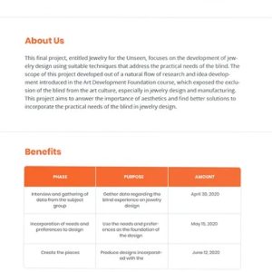 University Final Project Proposal Template