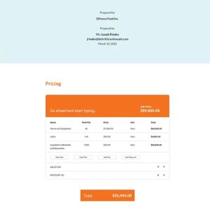 One Page Sponsorship Proposal Template