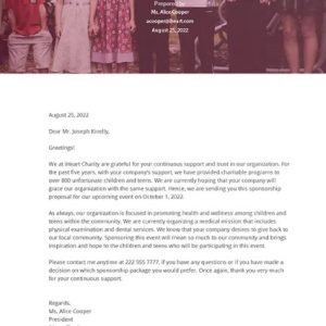 Event Sponsorship Proposal Template