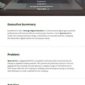 Project Development Proposal Template