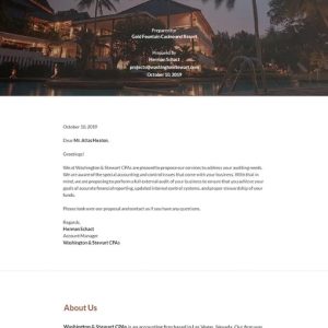Printable Bid Proposal Template