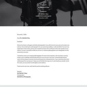 Freelancer Bid Proposal Template