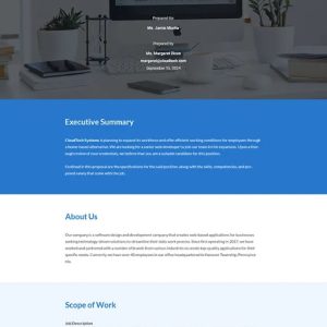 Simple Work From Home Proposal Template