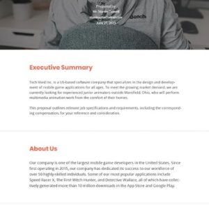 Company Work From Home Proposal Template