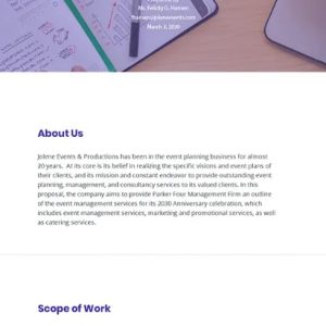 Event Management Proposal Template