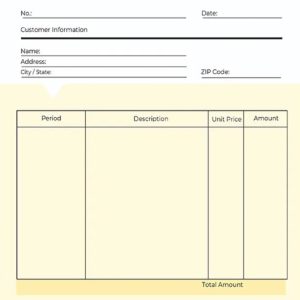 Editable Commercial Sales Invoice Template