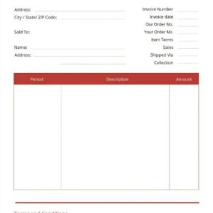 Commercial Tax Invoice Template