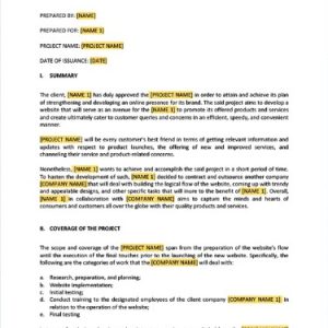 Statement of Work Template