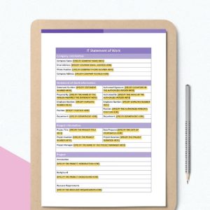 IT Statement of Work Template