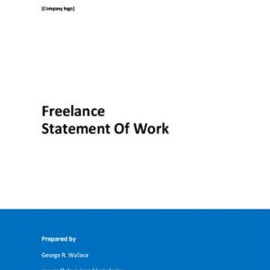 Freelance Statement of Work Template
