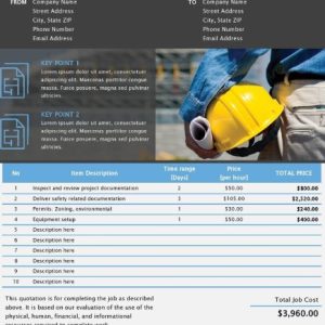 Construction Quote Template