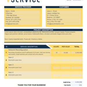 Service Quote Template