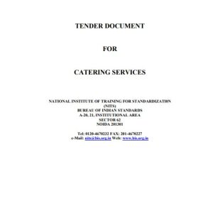 Catering Tender Services Quotation Template