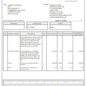 Formal Sales Quotation Template