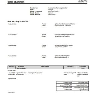 Professional Sales Quotation Template