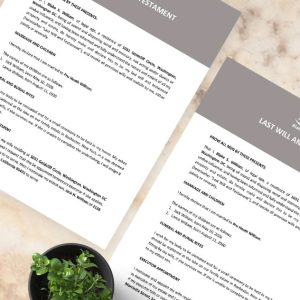 Blank Last Will And Testament Template