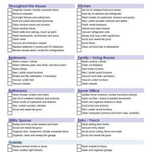 Spring Cleaning Template