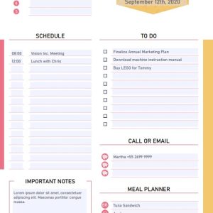 Bright Daily Checklist