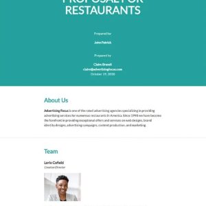 Advertising Agency Business Proposal Template